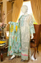 SUMMER'22 FLORA REIGN EMBROIDERED DIGITAL PRINTED LAWN 3PC UNSTITCHED