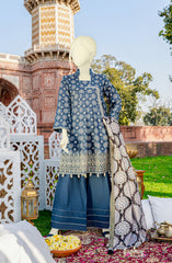 FESTIVE'22 KORI AJRAK EMBROIDERED PRINTED DOBBY 3PC UNSTITCHED