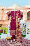 EID FESTIVE'22 AABI NARGIS EMBROIDERED PRINTED JACQUARD 3PC UNSTITCHED