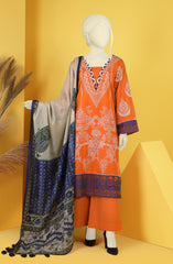 PRE WINTER'22 PERFECT DAY EMBROIDERED PRINTED SELF JACQUARD 3PC UNSTITCHED