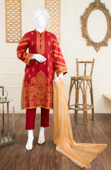 FESTIVE'22 BELLA EMBROIDERED PRINTED 3PC UNSTITCHED