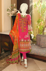 SUMMER'22 NOTABLE FLORA EMBROIDERED DIGITAL PRINTED LAWN 3PC UNSTITCHED