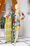 EXCLUSIVE COLLECTION'22 GLOSSY SURFACE PRINTED LAWN 3PC STITCHED SUIT