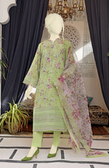 SUMMER'23 ORCHID PRINTED STITCHED 3PC SUIT