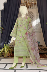 EXCLUSIVE COLLECTION'22 ORCHID PRINTED LAWN 3PC UNSTITCHED