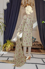 SUMMER'23 PERUVIAN LILY PRINTED STITCHED 3PC SUIT