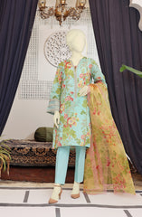 EXCLUSIVE COLLECTION'22 DAFFODIL PRINTED LAWN 3PC UNSTITCHED