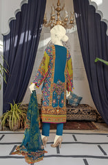 EXCLUSIVE COLLECTION'22 DELICATE JEWELS PRINTED LAWN STITCHED 3PC SUIT