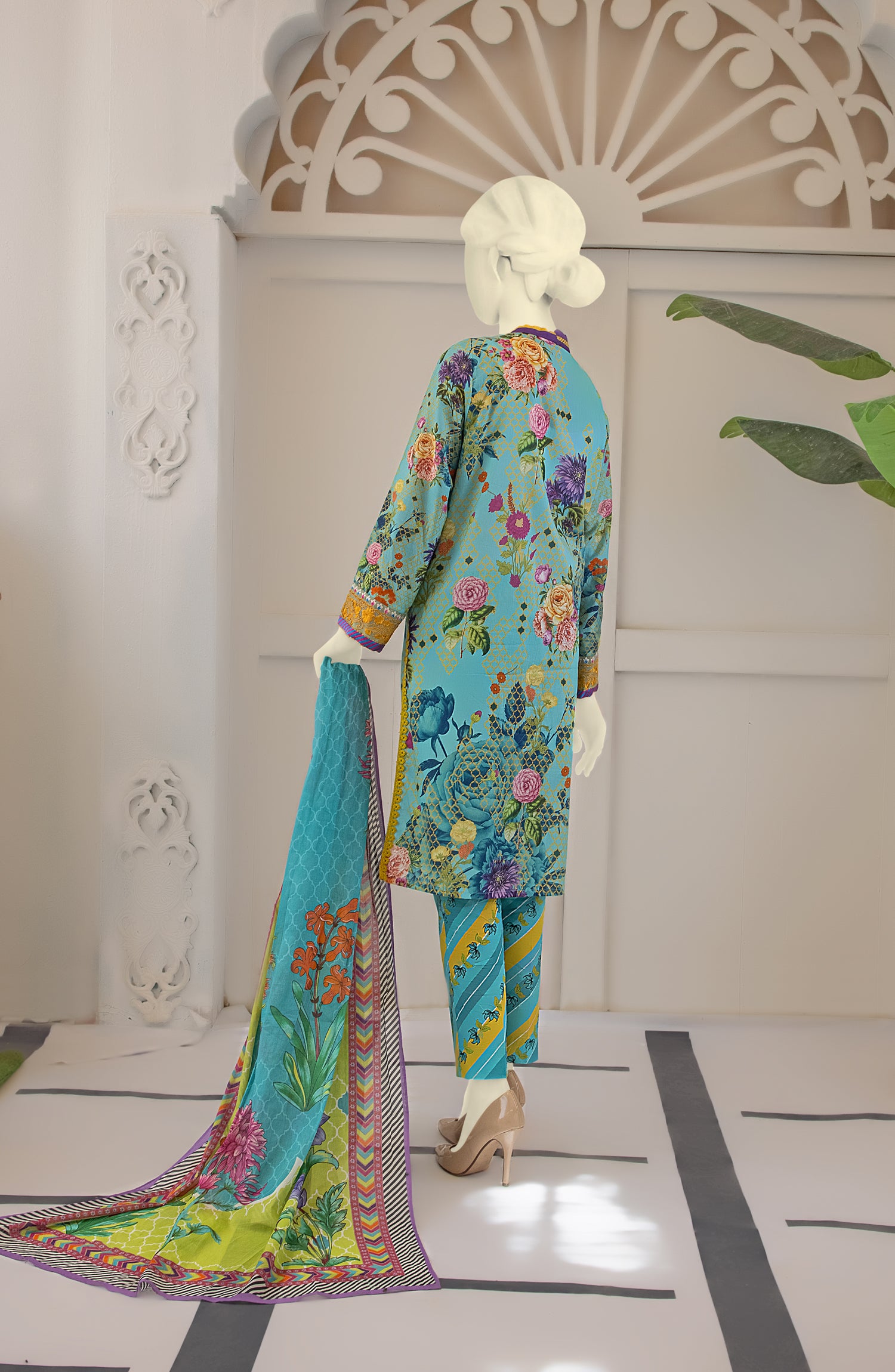 EXCLUSIVE COLLECTION'22 PIGMENT PRINTED LAWN 3PC UNSTITCHED
