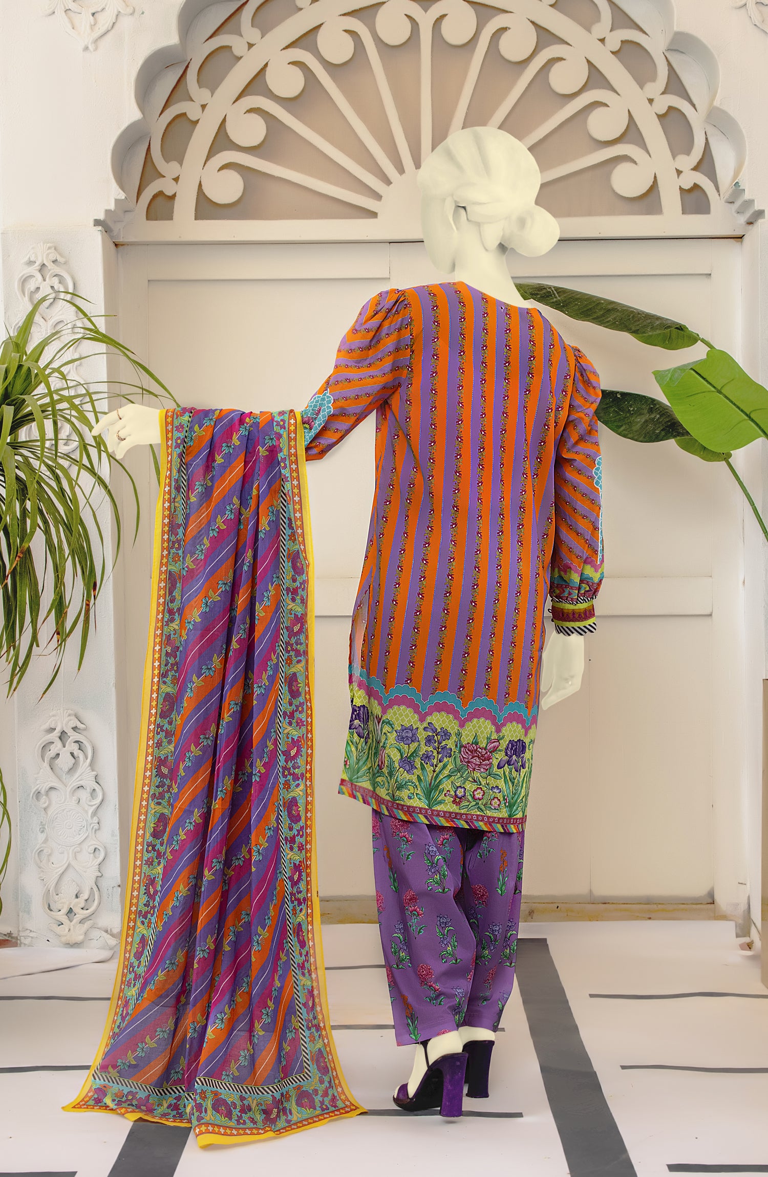 EXCLUSIVE COLLECTION'22 CANDY POP PRINTED LAWN 3PC UNSTITCHED