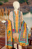 WOMEN AMBER EMBROIDERED PRINTED CAMBRIC 3PC UNSTITCHED