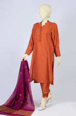 SUMMER'23 SURREAL IKAT DYED SELF JACQUARD 3PC UNSTITCHED