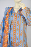 SUMMER'23 CROSSED ROW PRINTED LAWN 3PC UNSTITCHED