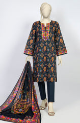 SUMMER'23 BESPOKE BLUES PRINTED LAWN 3PC UNSTITCHED