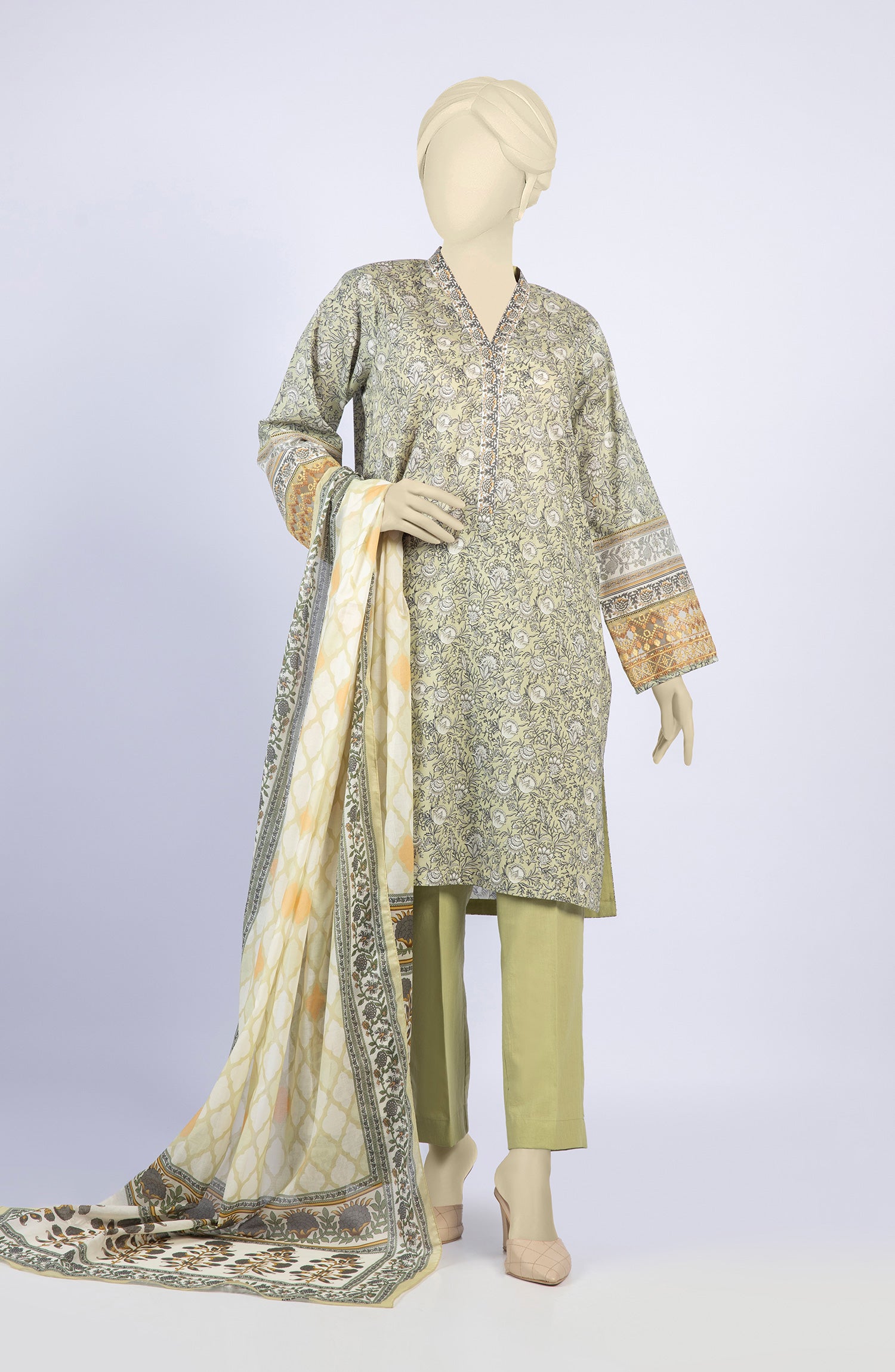 SUMMER'23 JHANKAAR PRINTED LAWN 3PC UNSTITCHED