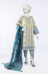 FESTIVE'23 PASTE PRINTED LAWN 3PC UNSTITCHED