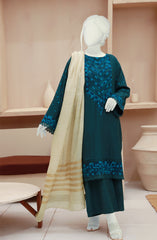 EMBROIDERED KHADDAR 3PC UNSTITCHED