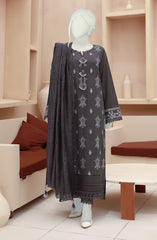 EMBROIDERED KHADDAR 3PC UNSTITCHED