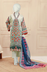WINTER'22 NATURE MAZE EMBROIDERED PRINTED KHADDAR 3PC UNSTITCHED