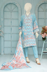 EID FESTIVE'22 WAVERLY STEM DIGITAL PRINT 3PC UNSTITCHED