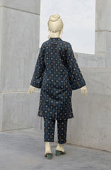 SUMMER'23 SCRIBBLED CHAMBRE STITCHED 2PC SUIT