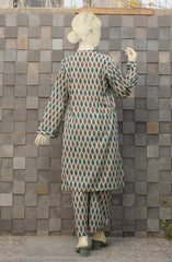 SUMMER'23 MINIMAL IKAT STITCHED 2PC SUIT