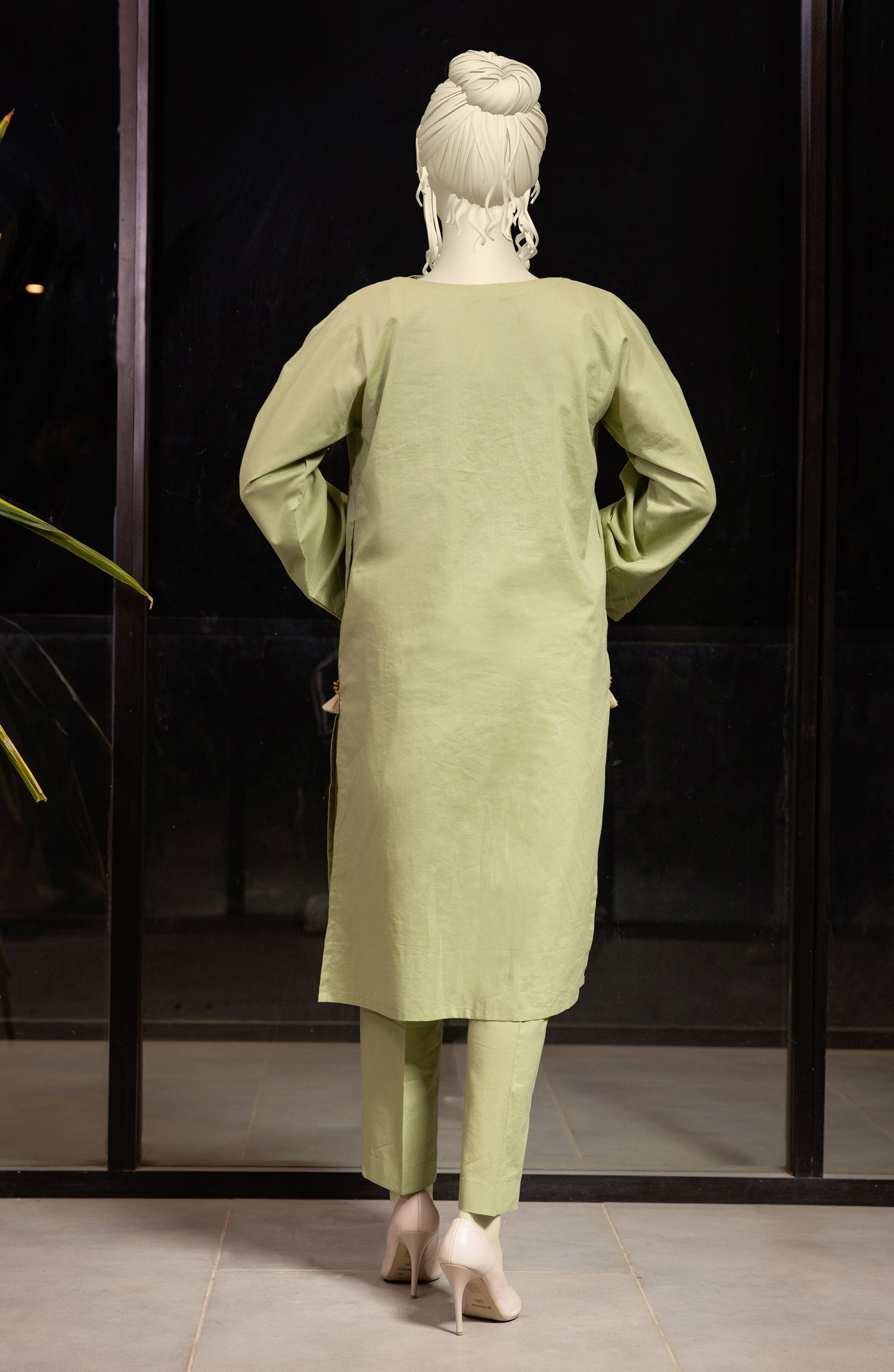 SUMMER'23 CHINIOSE GREEN STITCHED 2PC SUIT