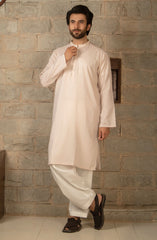 MEN KURTA PLAIN PEACH (6715505344686)
