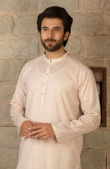 MEN KURTA PLAIN PEACH (6715505344686)